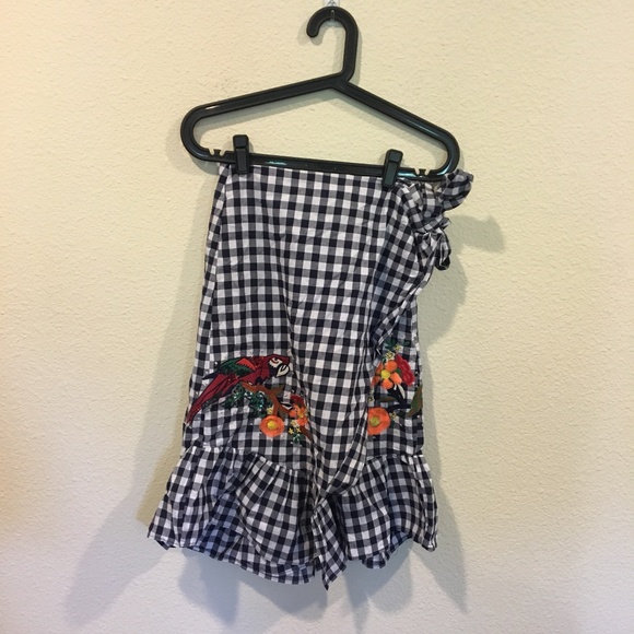 SHEIN ruffle hem grid bow tie skirt - Picture 4 of 6